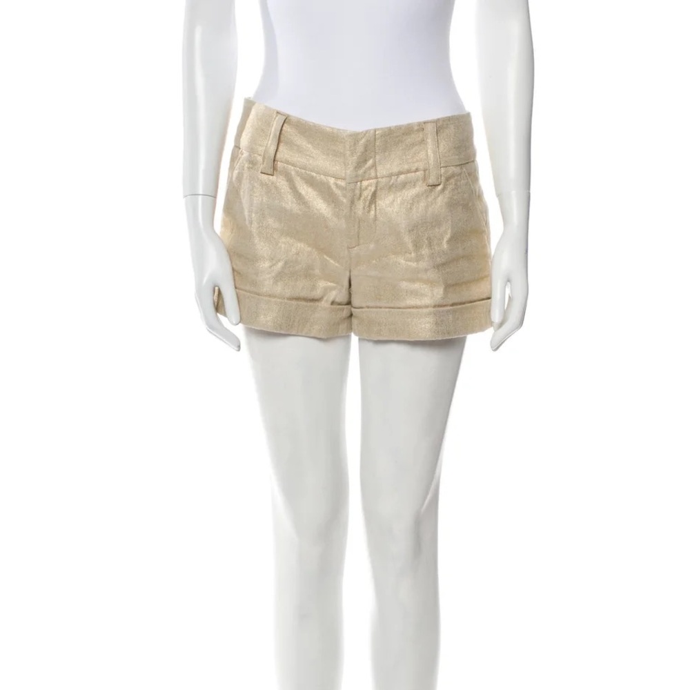Alicia + Olivia Gold Shorts